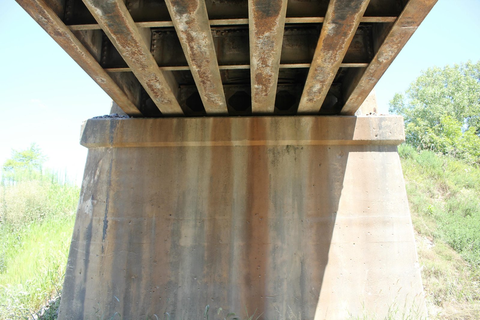 Under bridge